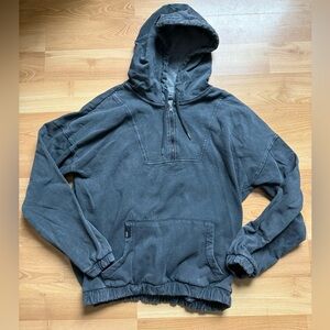 Roxy Gray Hooded Sweatshirt